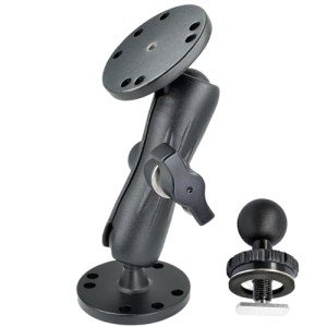 Aluminum Ball Mount with Double AMPS Plates
