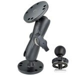 Aluminum Ball Mount with Double AMPS Plates