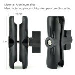 Aluminum Ball Mount with Double AMPS Plates