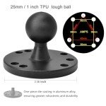 Aluminum Ball Mount with Double AMPS Plates