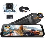 9.66" 1080P Dash Cam Rear View Mirror