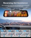 9.66" 1080P Dash Cam Rear View Mirror