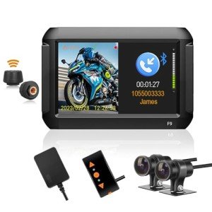 VSYSTO F9L Motorcycle Dash Cam with Bluetooth & GPS