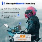 VSYSTO F9L Motorcycle Dash Cam with Bluetooth & GPS