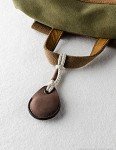 Vintage Leather AirTag Holder Key Ring Accessory