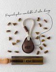 Vintage Leather AirTag Holder Key Ring Accessory