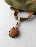 Leather AirTag Holder - Classic Brown Keyring Charm