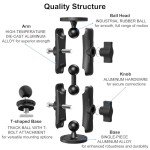Fish Finder Mount with Long Arm Extension for Vehicles