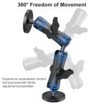 Fish Finder Mount with Long Arm Extension for Vehicles
