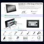 Double Din Car Stereo with Android Auto & Wireless CarPlay