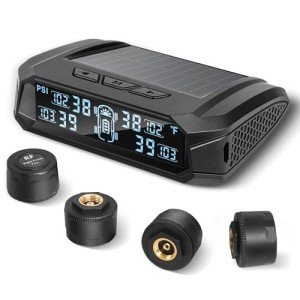Masoll Wireless RV TPMS with Solar Charger & Sensors