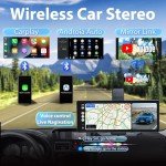 10.3" Wireless Car Stereo with 4K Dash Cam