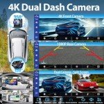 10.3" Wireless Car Stereo with 4K Dash Cam