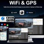10.3" Wireless Car Stereo with 4K Dash Cam