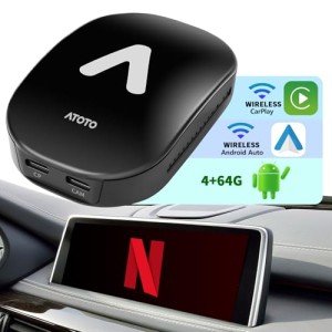 ATOTOLUXE AD6 Wireless CarPlay & Android Auto Adapter