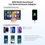 ATOTOLUXE AD6 Wireless CarPlay & Android Auto Adapter