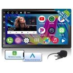 7-Inch Android Double DIN Car Stereo with 4G LTE