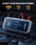 YaberAuto Portable Jump Starter with Air Compressor (3000A)