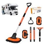 55" Chenille Car Wash Brush with Long Handle