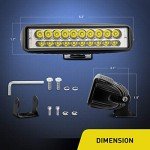 Nilight 60W 6 Inch LED Spot Light Pods