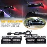 2-in-1 Red Blue Emergency Strobe Lights