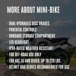 EGO Power+ MB1005-2 Battery-Powered Electric Mini Bike