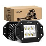 Nilight 18W Flood LED Work Lights - 2 Pack