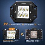 Nilight 18W Flood LED Work Lights - 2 Pack