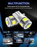 Marsauto 194 LED Bulbs - 6000K White (10 Pack)