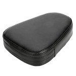 Universal Motorcycle Leather Sissy Bar Cushion Pad - Black