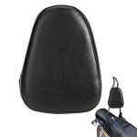 Universal Motorcycle Leather Sissy Bar Cushion Pad - Black