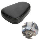 Universal Motorcycle Leather Sissy Bar Cushion Pad - Black