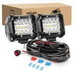Nilight 60W 4-Inch LED Light Bar Combo