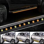 2PC Truck LED Running Board Lights - Amber Signal