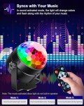 2-Pack Sound Activated Party Lights with Remote