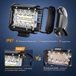 Nilight 60W 4-Inch LED Light Bar Combo