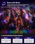 2-Pack Sound Activated Party Lights with Remote