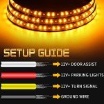 2PC Truck LED Running Board Lights - Amber Signal