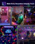 2-Pack Sound Activated Party Lights with Remote