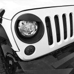 Angry Bird Matte Black Headlight Covers for Jeep JK