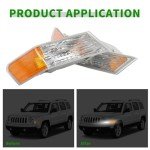 Yunnergo Front Turn Signal Lights for Patriot 2007-2017