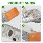 Yunnergo Front Turn Signal Lights for Patriot 2007-2017