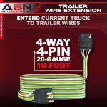10ft 4-Pin Trailer Wire Extension Harness