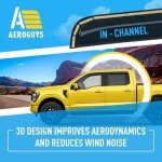 AEROGUYS Ford F150 2021-2024 Window Deflectors - 4pcs