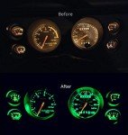 Bright Green LED Gauge Bulbs for Ford Mustang