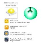 Bright Green LED Gauge Bulbs for Ford Mustang