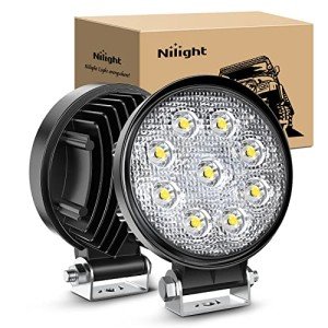 Nilight 27W Round LED Light Bar (2-Pack)