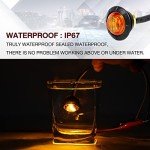 20 Pack of Amber & Red LED Marker Lights