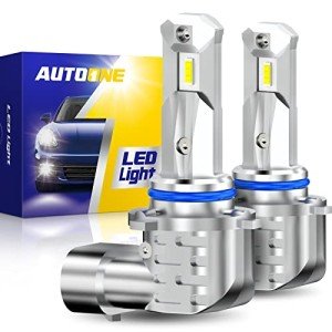 9006 LED Fog Light Bulbs - 6000K White, Pack of 2