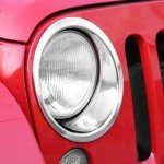 Jeep Wrangler JK Chrome Headlight Cover Trim 2pcs